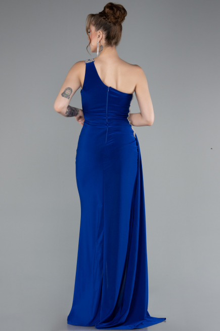 Long Sax Blue Evening Dress ABU2964