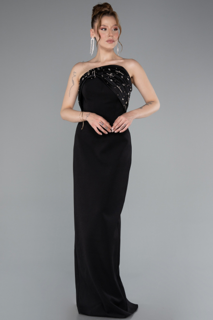 Long Black Evening Dress ABU4988