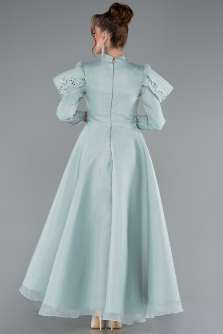 Midi Mint Hijab Dress ABK2351