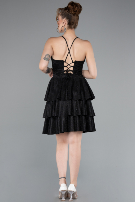 Short Black Cocktail Dress ABK2357