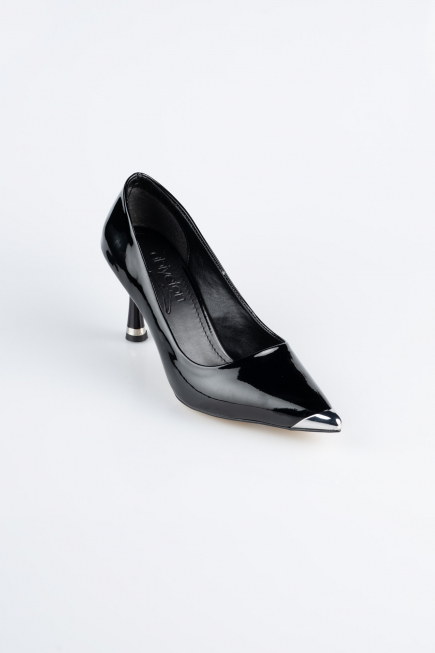 Black Patent Leather Stiletto AB1137