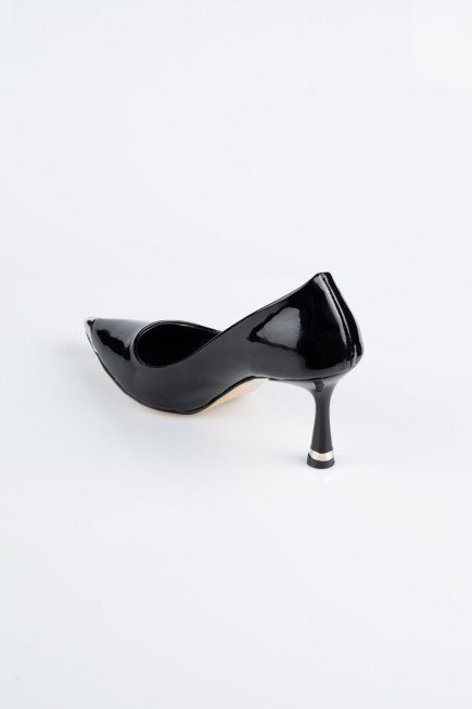 Black Patent Leather Stiletto AB1137
