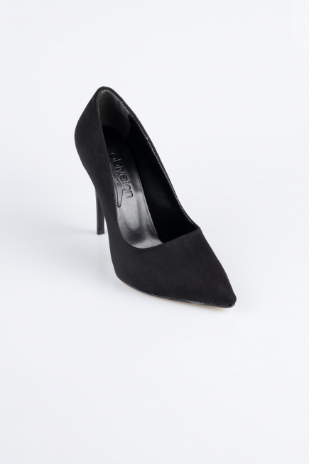 Black Suede Stiletto ABN1140