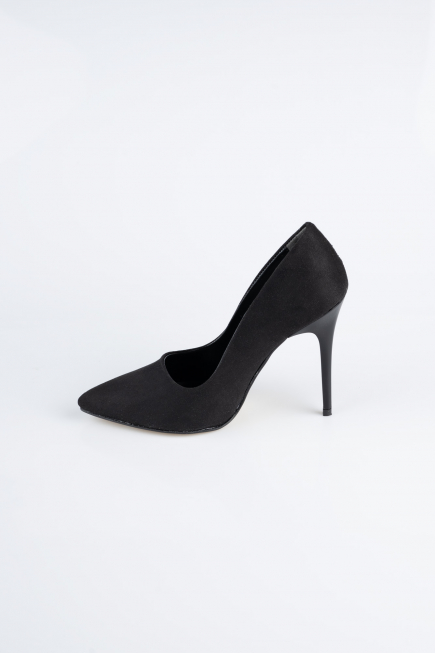 Black Suede Stiletto ABN1140