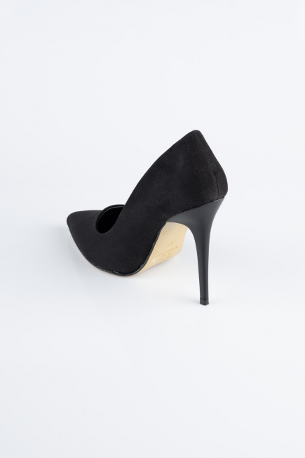 Black Suede Stiletto ABN1140
