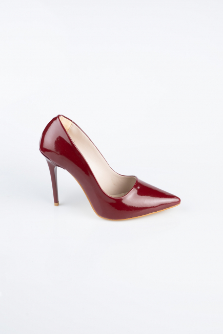 Burgundy Patent Leather Stiletto ABR1140