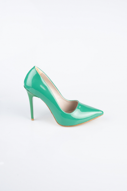Green Patent Leather Stiletto ABR1140