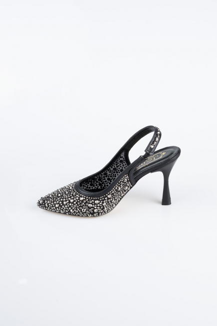 Black Stony Stiletto MJ9002
