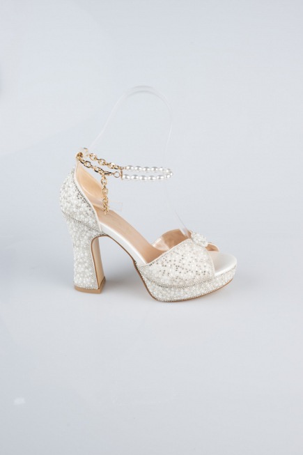 White Stony Evening Shoe MJ9007