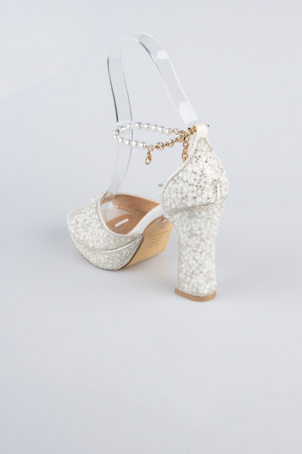 White Stony Evening Shoe MJ9007