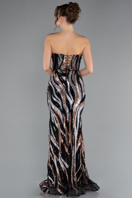 Long Black Evening Dress ABU4999