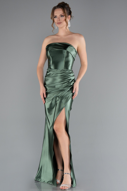 Pistachio Green Long Prom Gown ABU4944