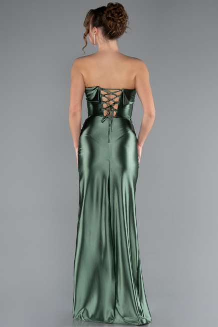 Pistachio Green Long Prom Gown ABU4944