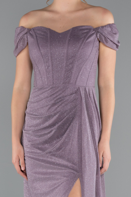 Lavender Long Prom Gown ABU3472