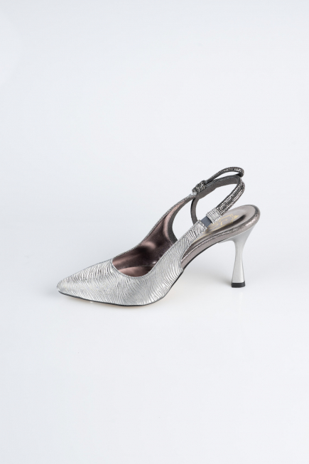Platinum Laser Cut Stiletto MJ4102