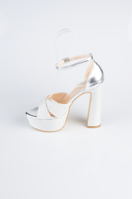 Silver Evening Shoe MJ4243