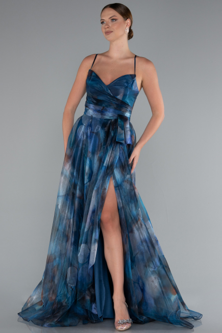 Long Oil Green Evening Dress ABU5053