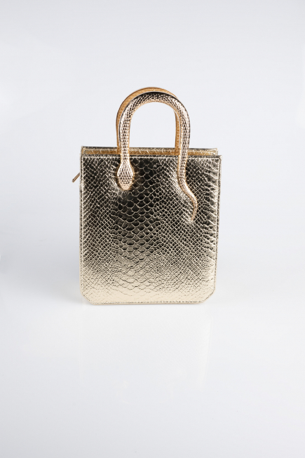 Gold Patterned Evening Bag KC143