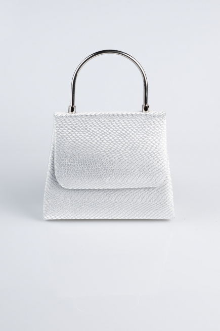 Silver Patterned Night Bag SH842