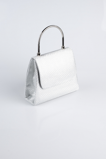 Silver Patterned Night Bag SH842