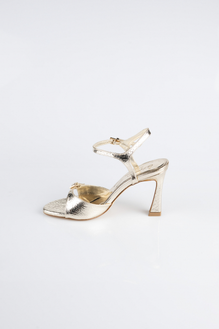 Gold Patent Leather Evening Shoe AB1141