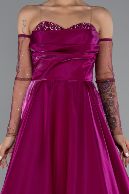 Fuchsia Long Evening Dress ABU3604
