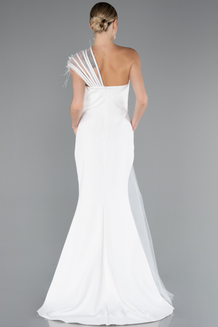 Long White Evening Dress ABU4969