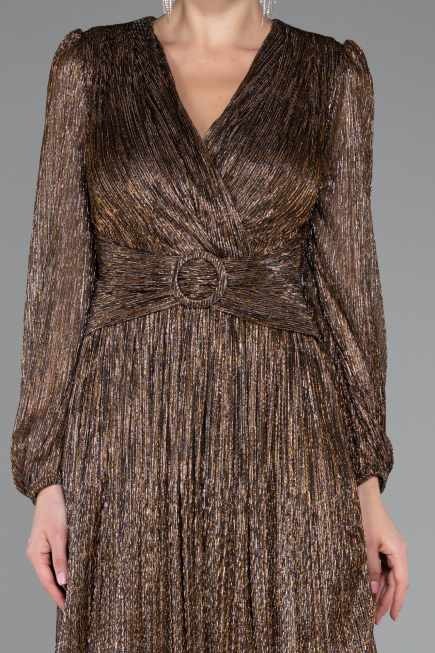 Short Copper Cocktail Dress ABK2376