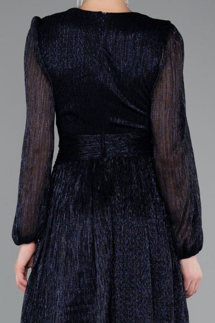 Short Navy Blue Cocktail Dress ABK2376