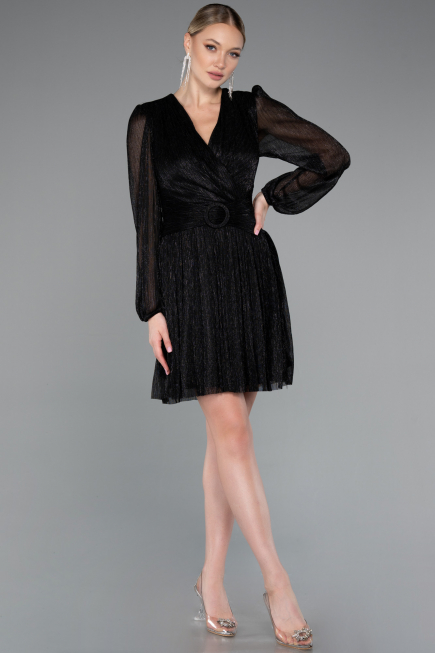 Short Black Cocktail Dress ABK2376