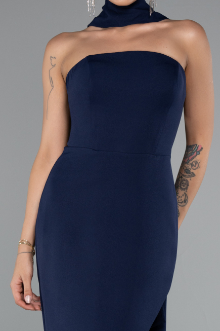 Long Navy Blue Evening Dress ABU5097