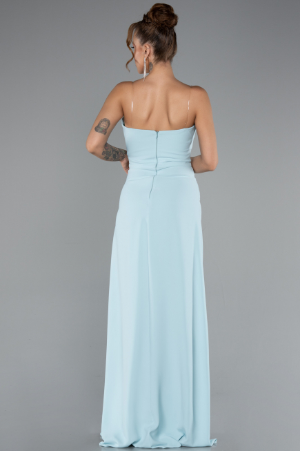 Long Mint Chiffon Prom Gown ABU5108