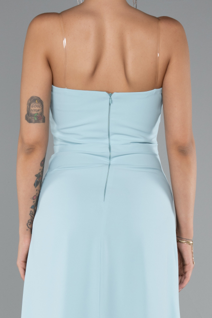 Long Mint Chiffon Prom Gown ABU5108