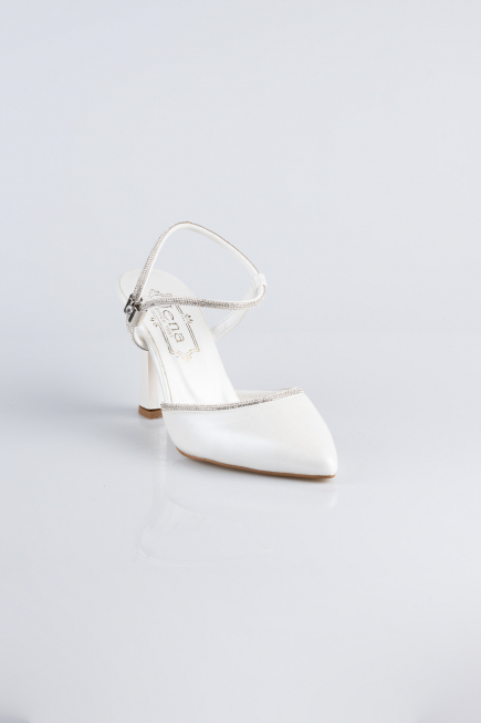 White Leather Evening Shoe MJD5150