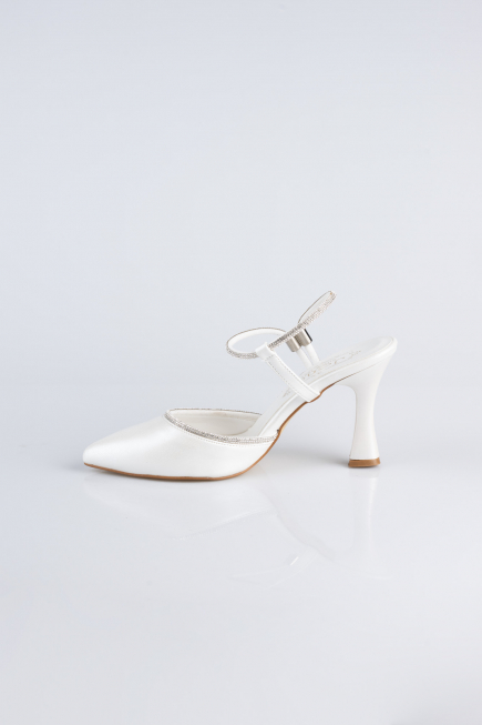 White Leather Evening Shoe MJD5150