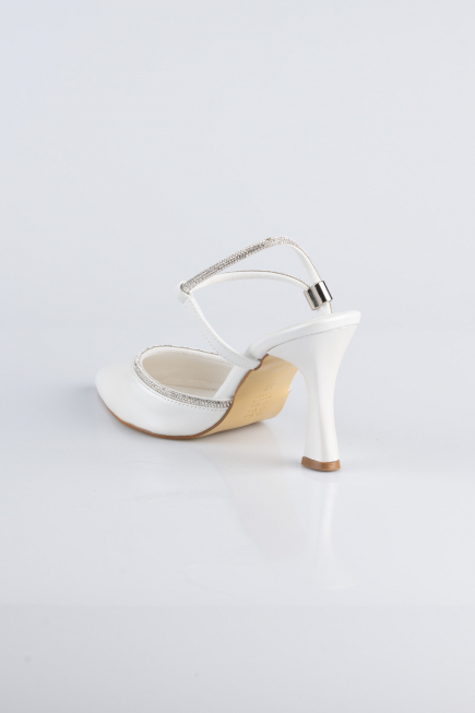 White Leather Evening Shoe MJD5150