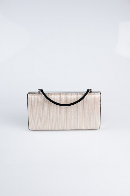 Gold-Silver Laser Cut Box Bag V258