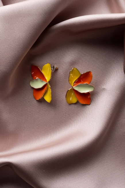 Orange Earring BJ1032