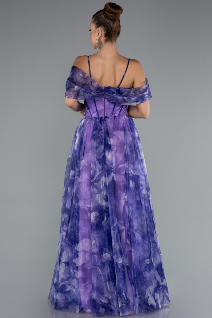 Long Purple Evening Dress ABU5133