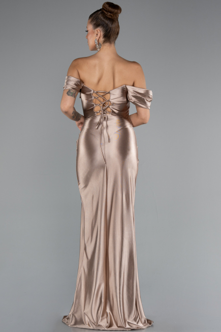 Mink Long Evening Dress ABU3611