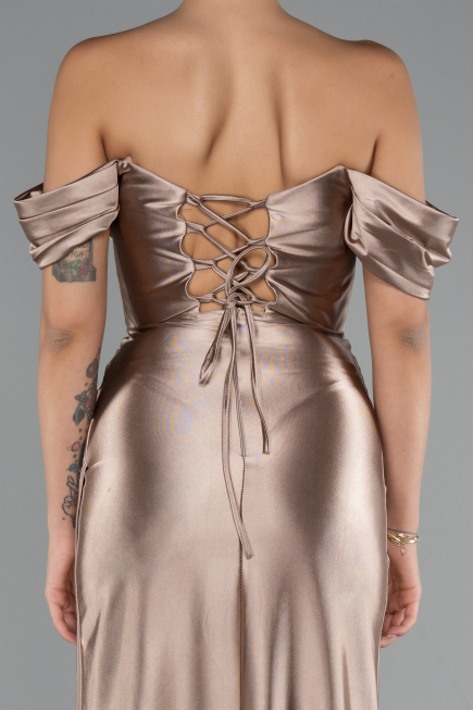 Mink Long Evening Dress ABU3611