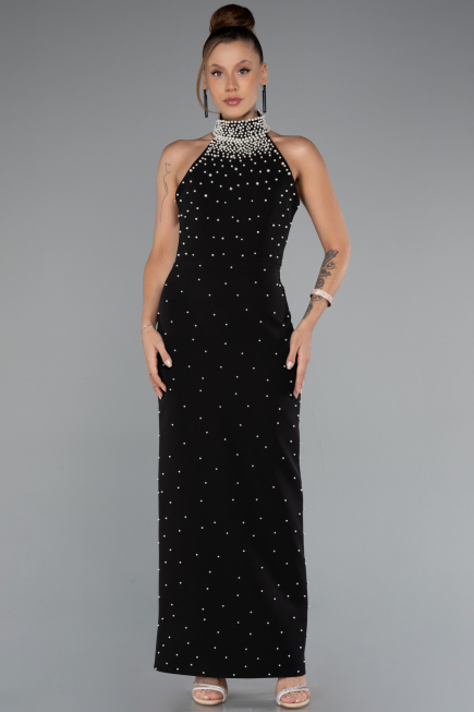 Midi Black Evening Dress ABK2399