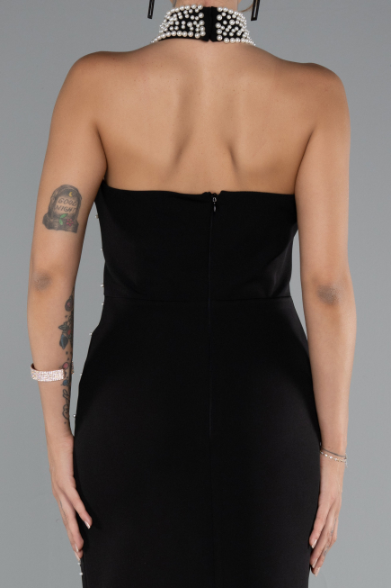 Midi Black Evening Dress ABK2399