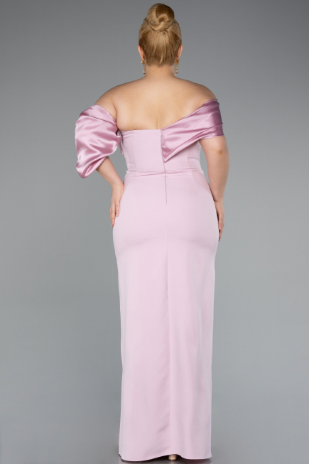 Long Powder Color Formal Plus Size Dress ABU5047
