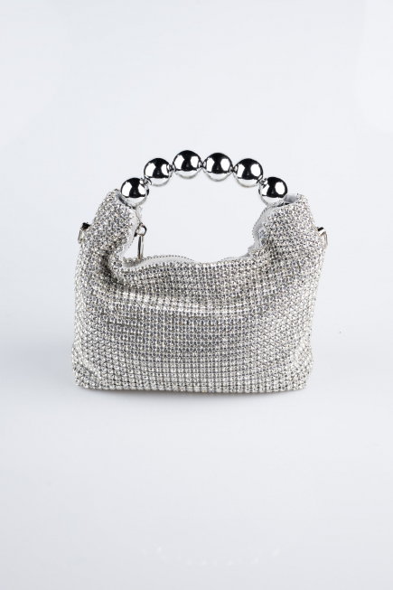 Silver Swarovski Night Bag MN980