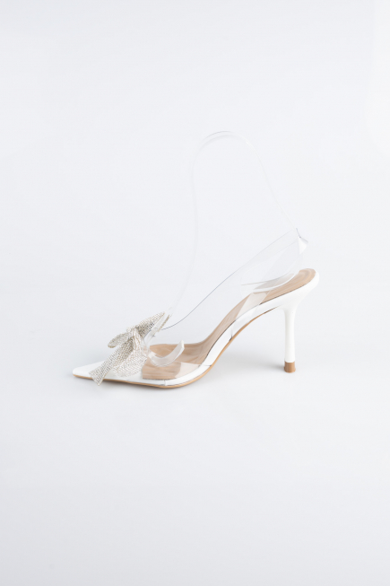 White Leather Evening Shoe AB1145