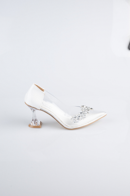 White Patent Leather Stiletto ABR1055