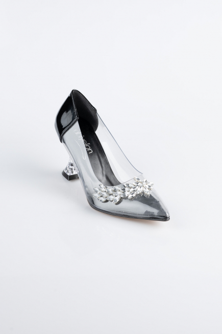Black Patent Leather Stiletto ABR1055