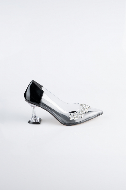 Black Patent Leather Stiletto ABR1055