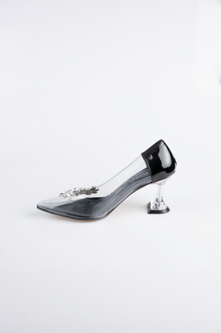 Black Patent Leather Stiletto ABR1055